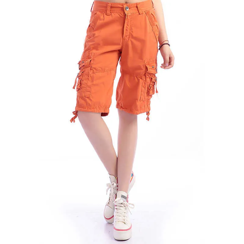 Womens cargo shorts with pockets top