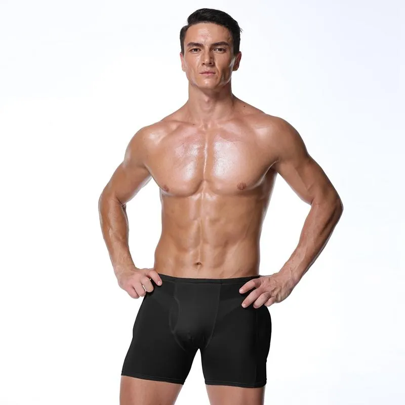 Seamless Mens Tummy Flattening Underwear With Butt Lifter, Hip