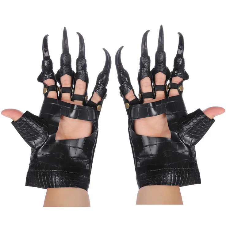 Halloween Party Cosplay Dragon's Paw Handschoenen Carnaval Props Accessoires voor beide mannen Dames gemaakt van lederen PGDQ19009