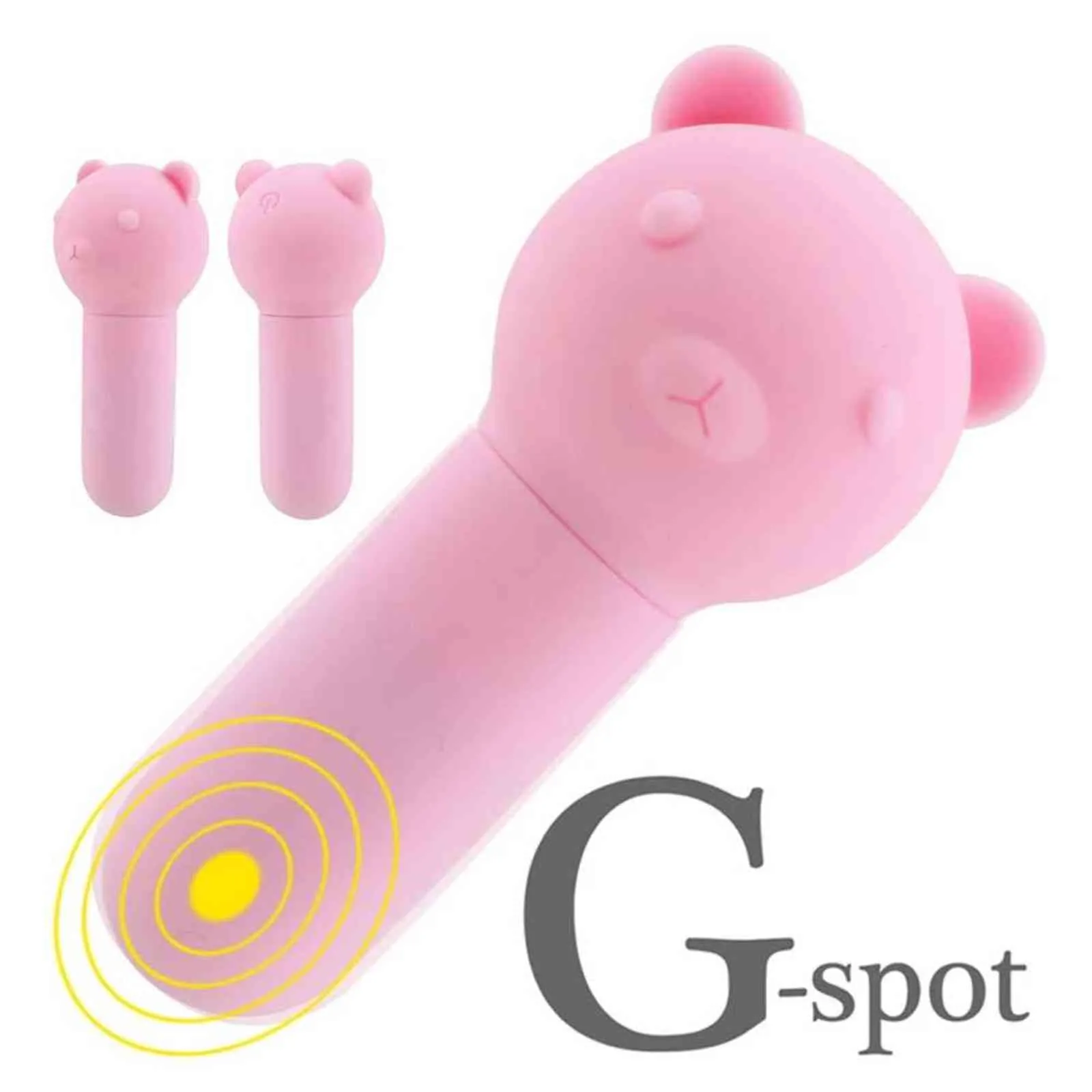 Ägg Vibrator Sex Toy Bear 10 Frequency Bullet Vibrerande USB-klitoris stimulator G Spot Massager för kvinnor 1124