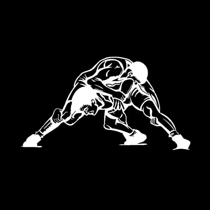 17.9*9.8CM Coolest Wrestling Stickers Car Styling High Quality Accessories  Silhouette Vinyl Graphic C16 0407 From Mimi3, $1.2