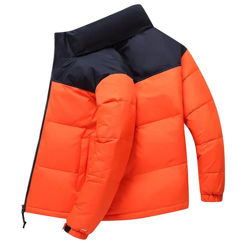 メンズジャケット冬ホワイトアヒルダウンジャケット韓国のハンサム厚い暖かいスタンドカラー