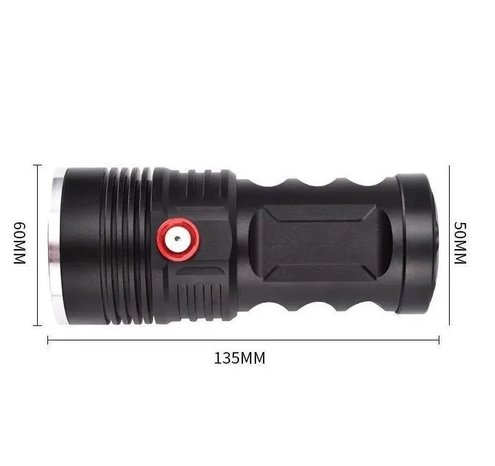 45w Powerful Tactical Flashlight USB rechargeable aluminium Torch lights super bright Outdoor Hiking Camping lamp lantern