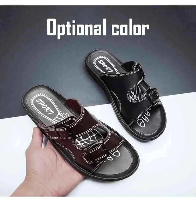 Luxury Leather Belt Slippers For Men For Men Designer Summer Sandals With Buckle Closure Adjustable Fit And Beach Fashion 220308 From Kinlead1978 61.41 DHgate.Com