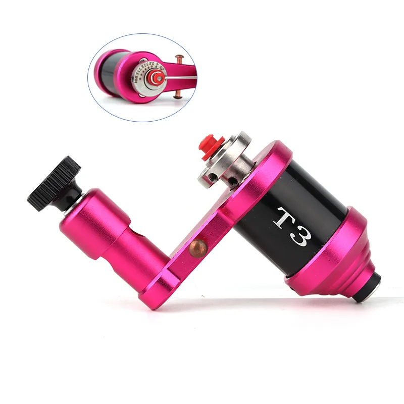 Rotary Tattoo Machine Gun Aluminium Frame Excentric Steel DC Verbonden 4.5W Motor Shader en Liner Fijne Controle voor Beginner 210324