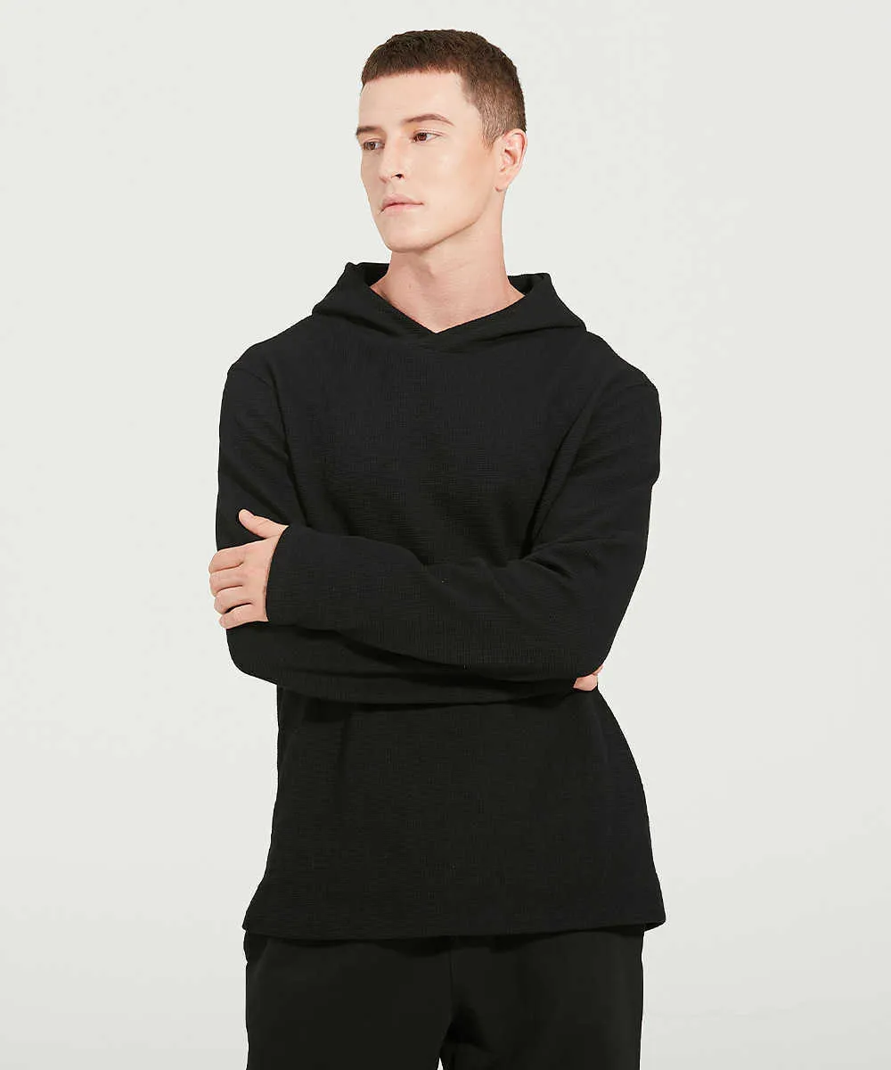 Men's Stitch Sports Hoodie Sweater Yoga Outfits Solid Color Loose Trend Running Fitness Top Workout Casual Fashion hooded Coat