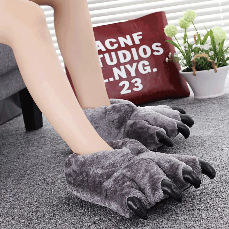 Wolf Paw Slippers – NoveltySlippers.com