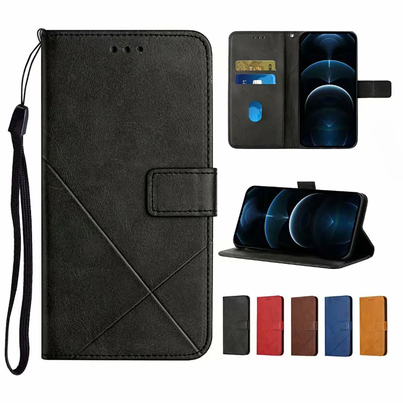 Solid Color Leather Wallet Cases for Samsung A12 A42 A32 A52 A72 A22 5G S21FE S20 S21 PLUS NOTE20 Flip Card Slot Cover