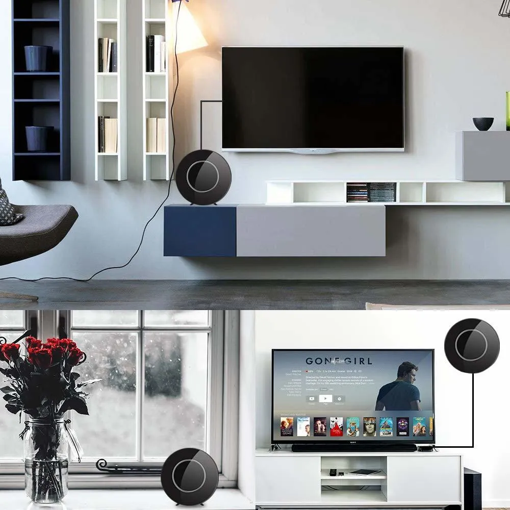 Antenna TV Digitale Amplificata Interna HDTV – Segnale Potente, Copertura 80 Miglia, Full HD Senza Abbonamento!