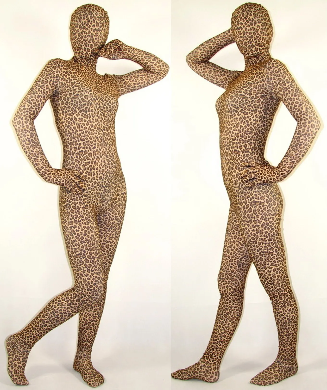 Sexy 5-Stil-Lycra-Spandex-Catsuit-Kostüm, mehrfarbig, komplettes Outfit, Unisex, Leopardenmuster, Tigerstreifen, Zebramuster, gefleckter Hund, Bla2883