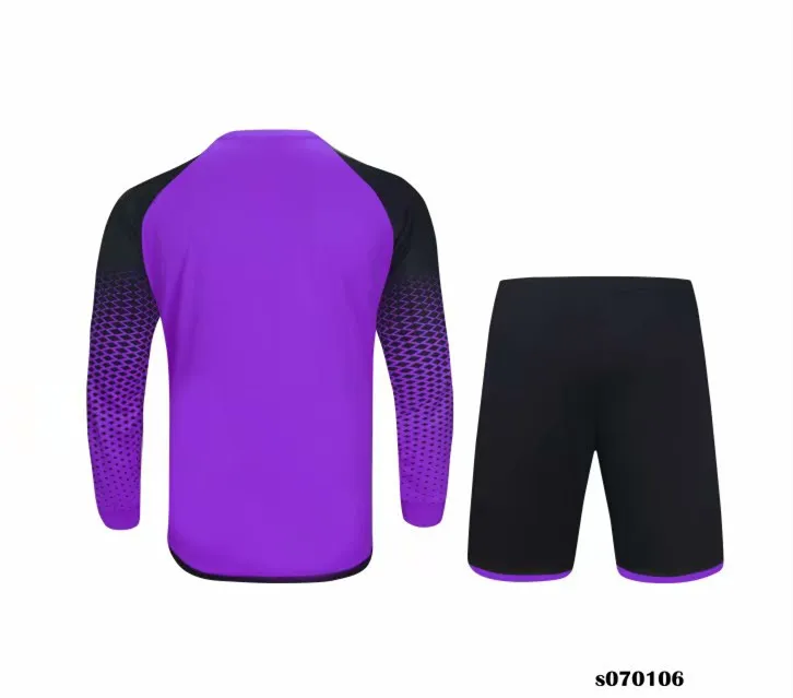 073 Long sleeved goalkeeper Shirt Customized service DIY Soccer Jersey Adult kit breathable custom personalized services school team Any club football Shirts