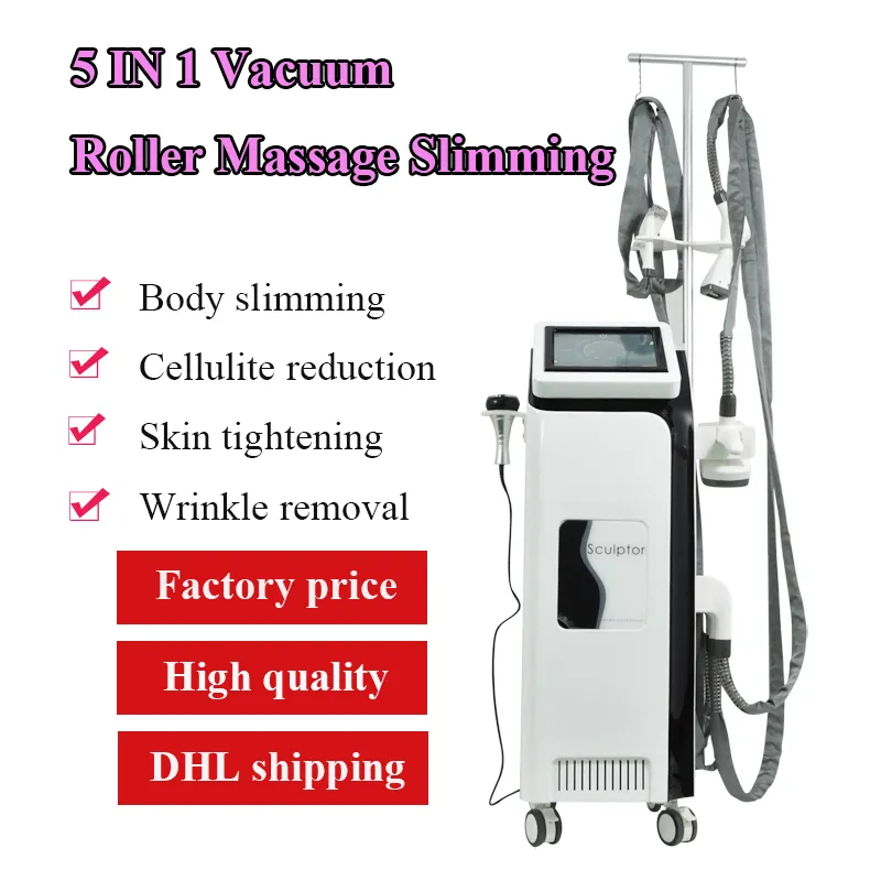 Multifunctionele Velaslime Body Shaping Roller Massage Afslank Machine met Vacuüm RF Gewichtsverlies Apparatuur voor Thuis Huid hijsverstrakking Machines