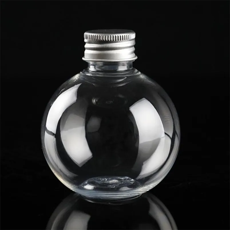 25 pcs Plastic Bottles Empty Leak Proof 150ml Transparent Container Ball Bottle for Home Decor 211130