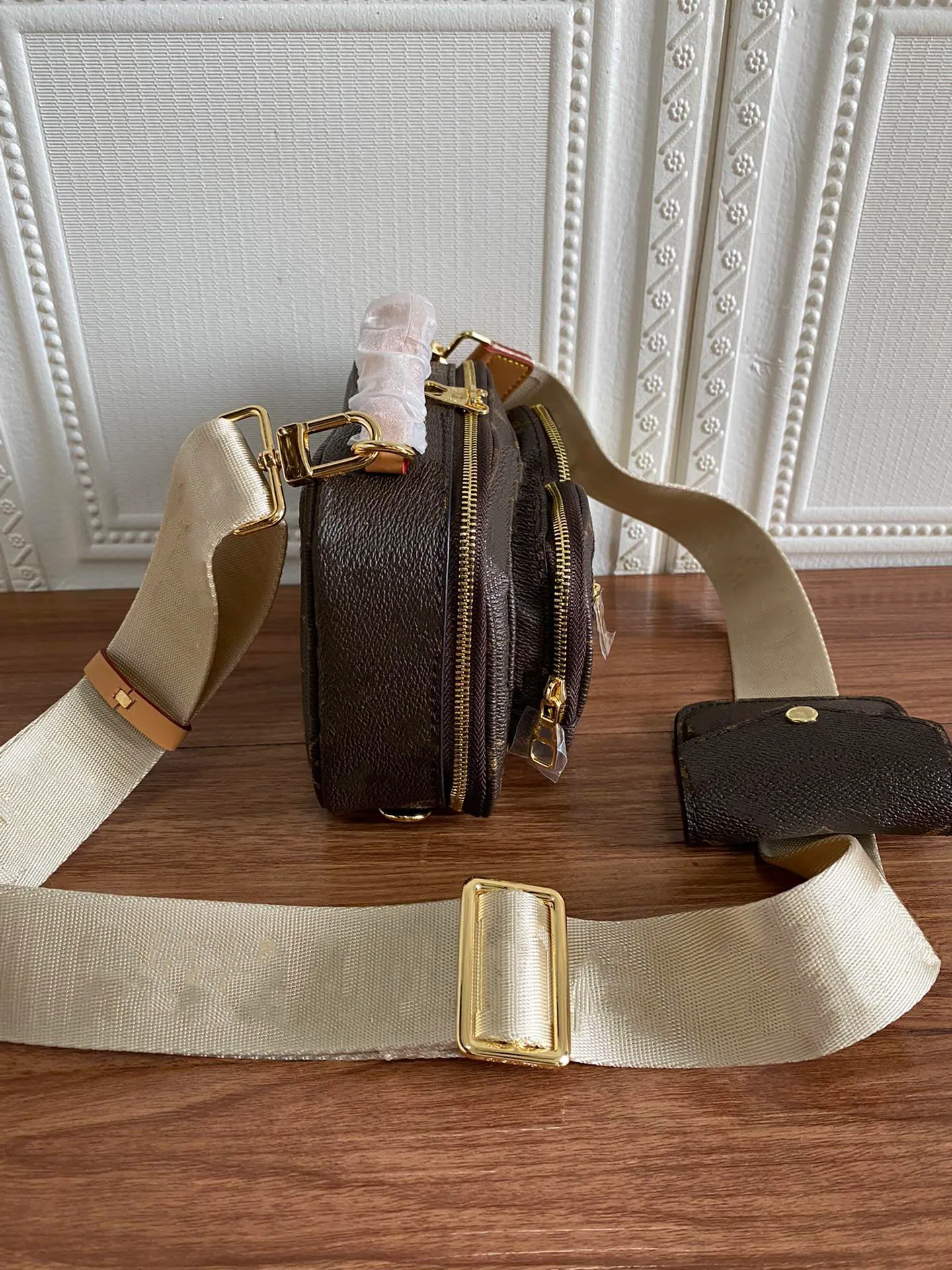 Najlepsza jakość mody damskie torby obiadowe luksusowe skórzane płótno okrągły liter