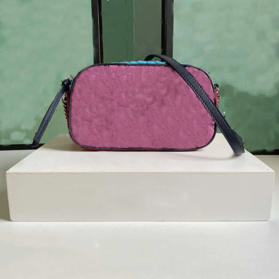 럭셔리 디자이너 2021 고품질 패션 숄더 가방 가죽 캔버스 자수 편지 여성 대용량 메신저 가방 새로운