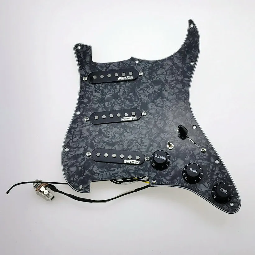 NOVOS captadores de guitarra 7-Way tipo pickguard totalmente carregado WVS 60's Alnico5 SSS Single Coil Pickups