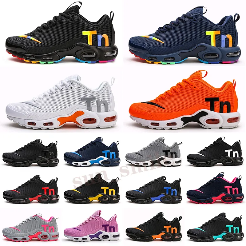 Mercurial Plus Tn Ultra SE Black White Orange Running Shoes outdoor Women Mens maxes Trainers Sneakers