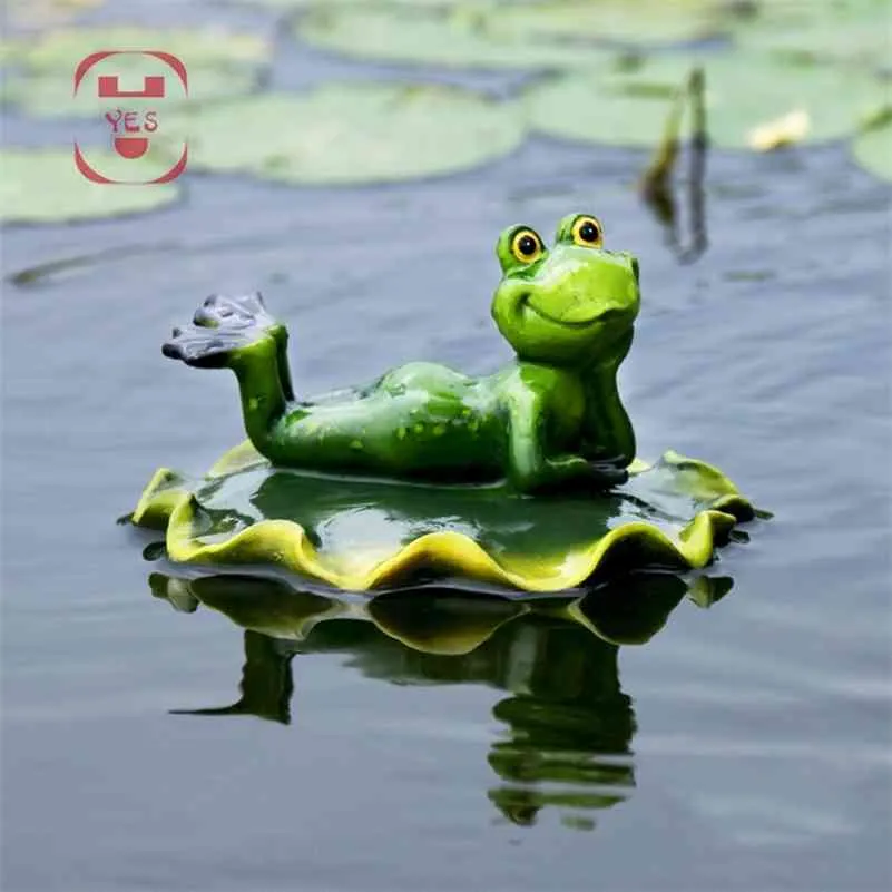 Epoxy Resin Crafts Floating Frogs Statue Creative Frog Sculpture Outdoor  Pond Decorative Home Fish Tank Garden Decor Desk Ornament Y200922 From  Long10, $12.91