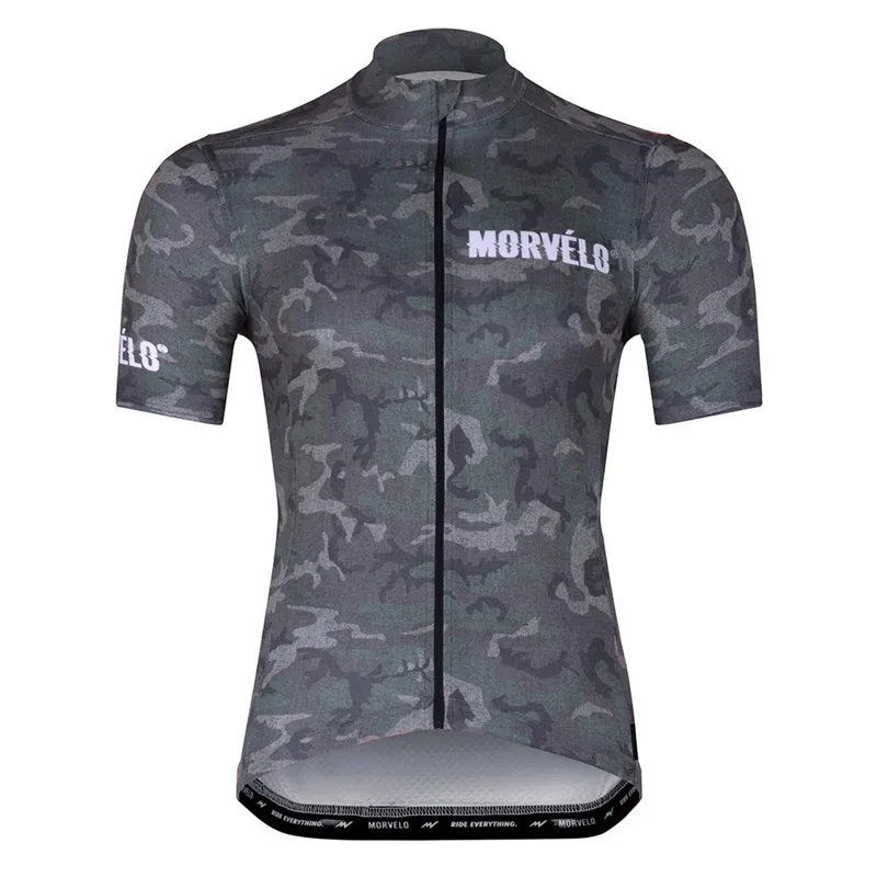 Pro Morvelo Drużyna Męskie Lato Oddychające Kolarstwo Krótkie Rękawy Jersey Road Racing Koszulki Jazda na rowerze Topy Outdoor Sports Maillot S21042605 \ t