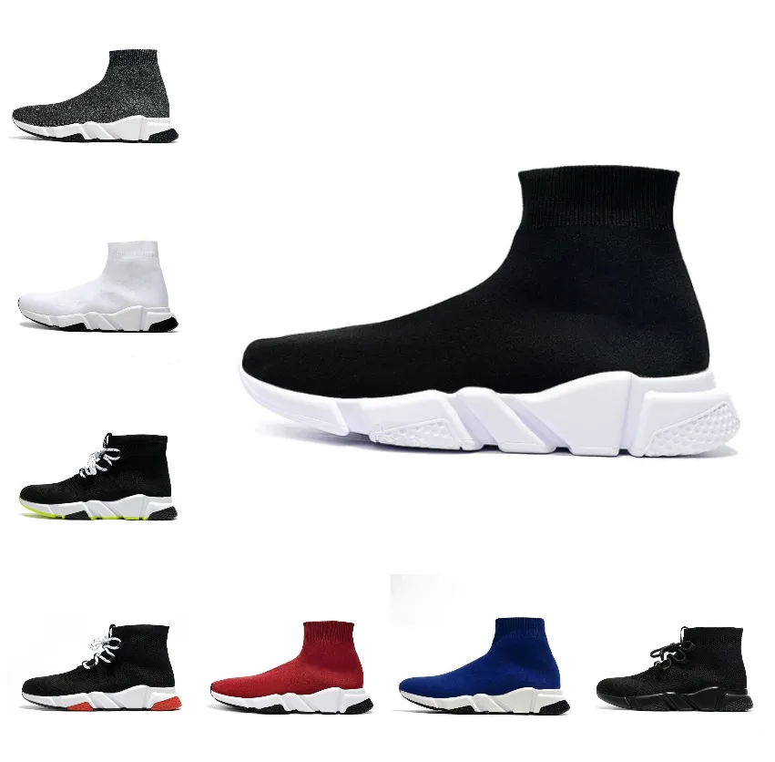 designerstrumpa sport speed runner trainers 1.0 snörning tränare skor 2022 casual lyx kvinnor män löpare sneakers mode strumpor plattform Stretch Knit Sneaker sko