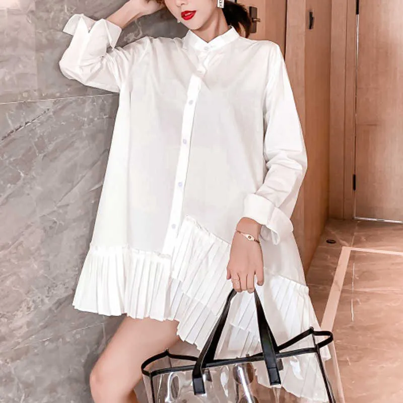 PERHAPS U Mandarin Collar Button Mini Dress Long Sleeve Solid Pleated Asymmetrical White Black D1350 From Lu006, $22.14 In Bulk | DHgate.Com PERHAPS U Mandarin Collar Button Mini Dress Long Sleeve Solid Pleated Asymmetrical White Black D1350 From Lu006, $22.14 In Bulk | DHgate.Com