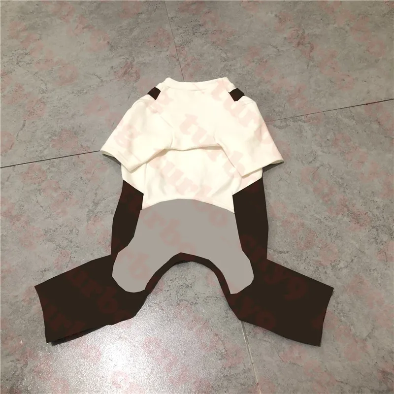 Mode husdjurskläder overall bodysuit brev tryck husdjur falska två kläder höst teddy bulldog hund kläder213i