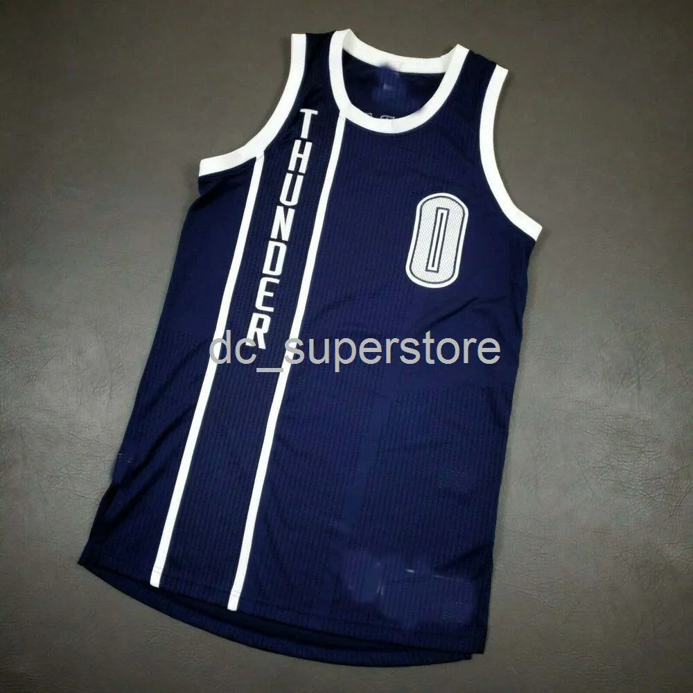 100 ٪ مخيط Russell Westbrook 2015 Jersey Men XS-5XL 6XL Shirt Basketball Jerseys Retro NCAA