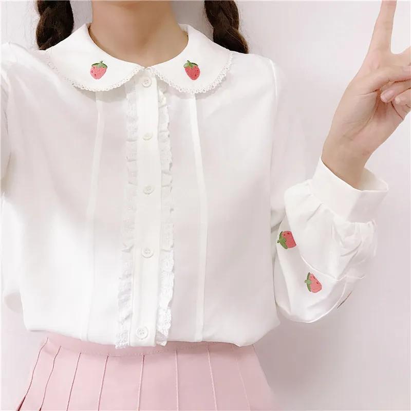 Treat ürself Rose blouse Milk White TOPS/SHIRTS – Treat Ürself