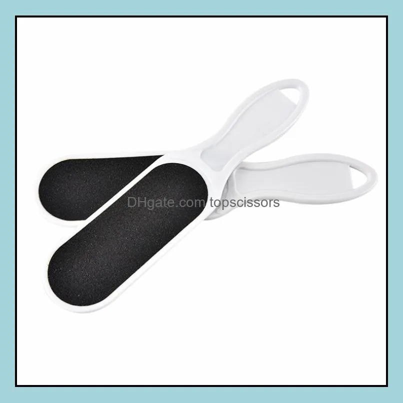 Wholesale-2x Nail Files Polish Cuticle Art Manicure Hand Shank Buffer Tool Foot Rasp Flies1