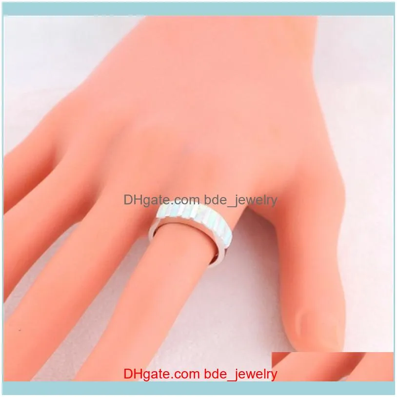 Wedding Rings Fashion Glamour Romantic Opal Men`s Women`s Holiday Gift Ring Boutique Jewelry Wholesale