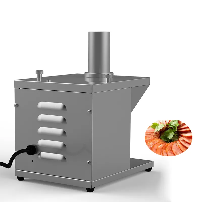 Beijamei HAM Sausage Scicer Cutter Machine أقصى قطر 4.8 سم الخضار الفاكهة النقانق تقطيع القطع
