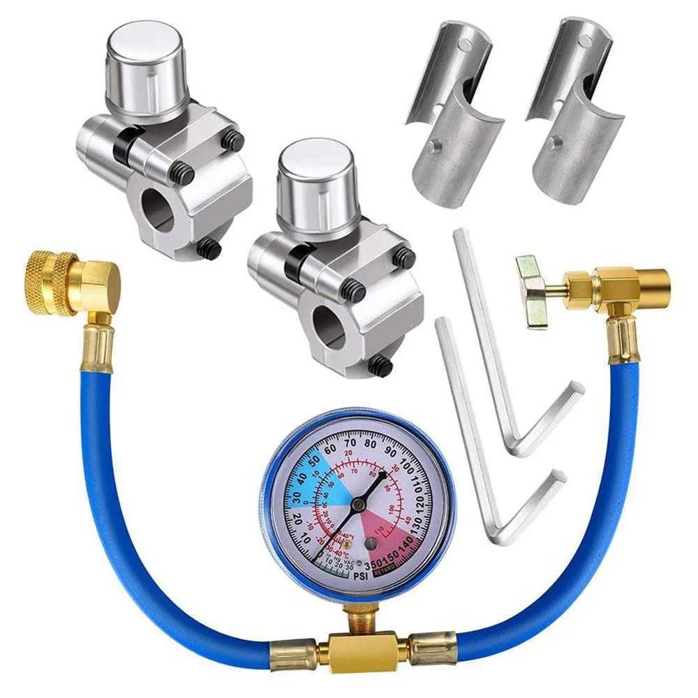 BPV31 tuyau réfrigérant Valve 3 pièces balle Piercing type U outils de charge BPV31 balle Piercing robinet Valve Kit 2020 nouveauté top1836