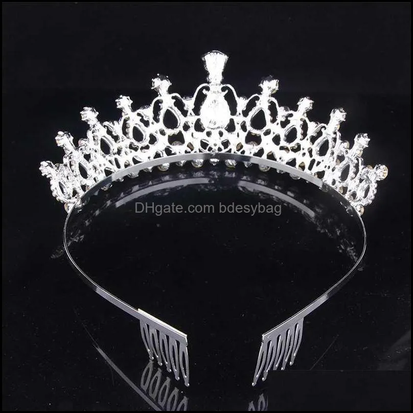 Other Bridal Tiara Crystal Rhinestones Crown With Comb Wedding Birdal Pageant Birthday Princess Headband