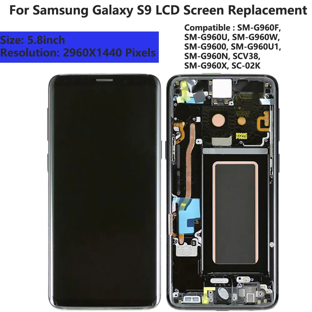 For Samsung Galaxy S9 LCD touch panels screen replacement repair