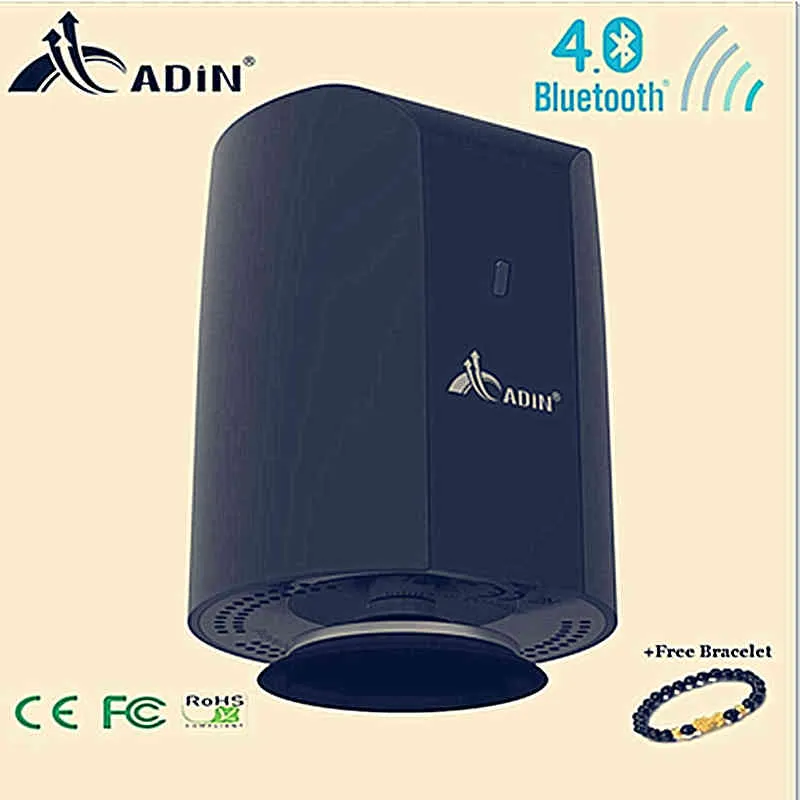 Adin Vibration Bluetooth Speaker15w Mini Portable Basse Sans Fil Subwoofer Résonance Haut-Parleur En Plein Air Ordinateur Haut-parleurs Téléphone