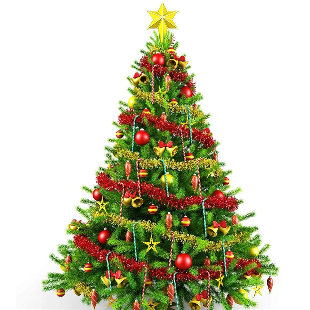 6PCS árbol de Navidad Ornamento Colgante Bastón de Caramelo Decoración Navidad Fiesta Regalo Bonito 
