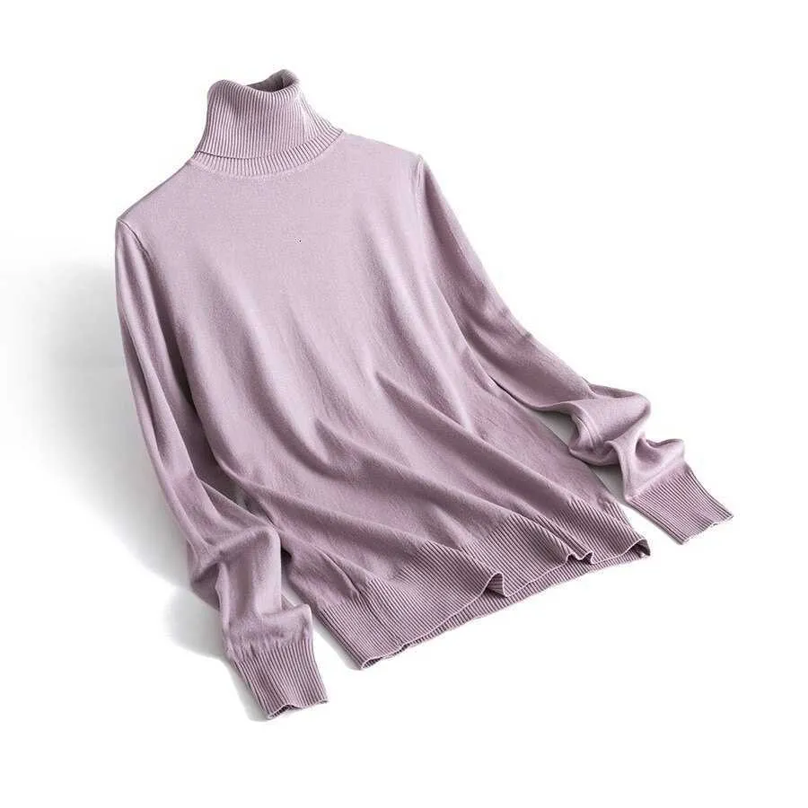 Suéter de cachemir delgado Suéter de punto básico fino Mujeres Turtleneck Jerseys 2019 Otoño Invierno Tops Femeninas Jumpers ST001 X0721