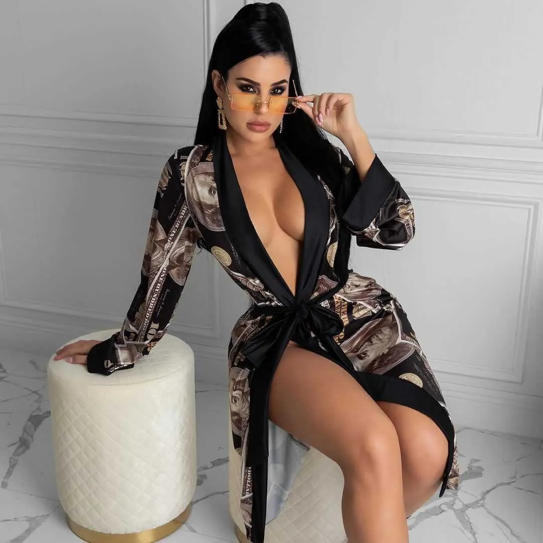 Designer Robes With Belt Women Luxury Brand Sleepwear Woman Bathrobes Sexy Plus Size home Clothes Women's Silk Pajamas 210924