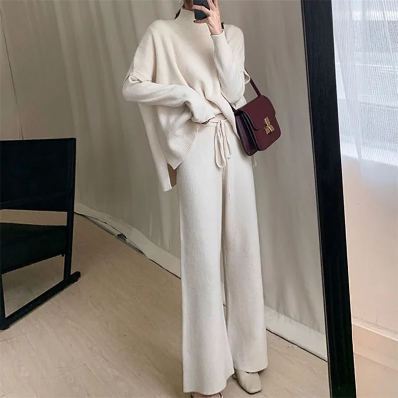 Conjunto De Su ter Mujer Su ter De Punto De Invierno Chaleco