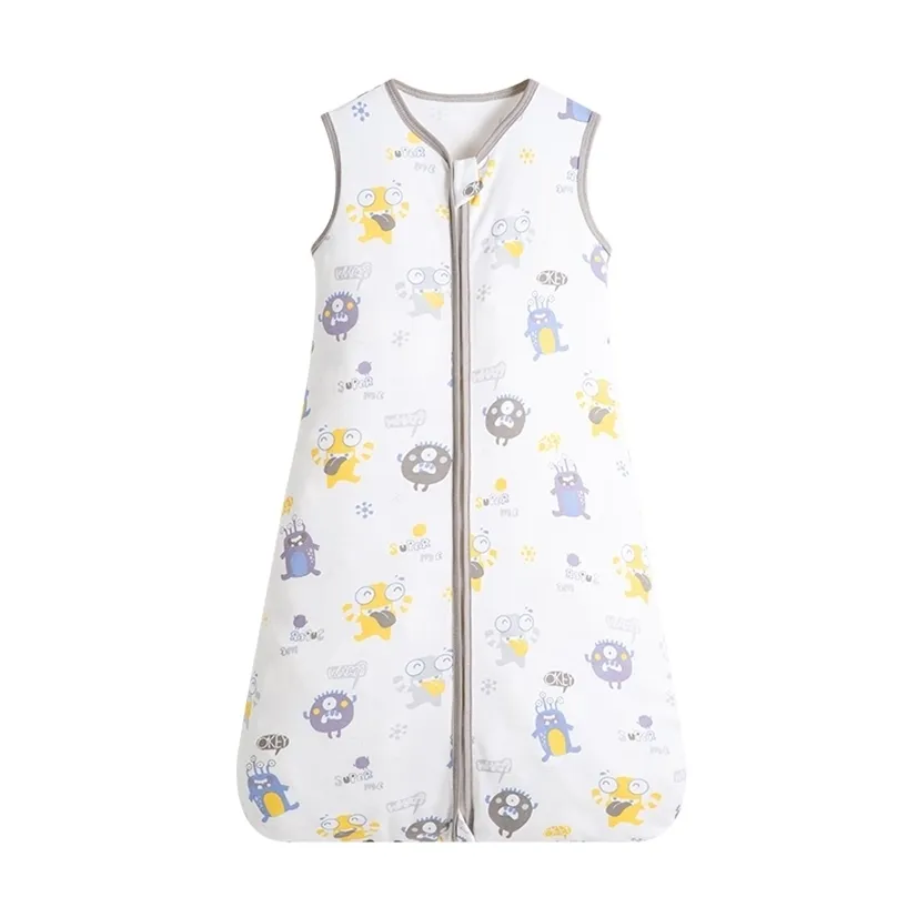 Gigoteuse bébé pour né couverture portable 0.5 Tog été 100% coton imprimé gilet sac de couchage garçons filles 0-3 ans 211023