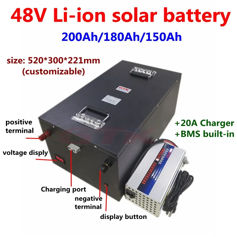 48V 200Ah Lithium Battery - High Capacity Energy Storage for Solar ...
