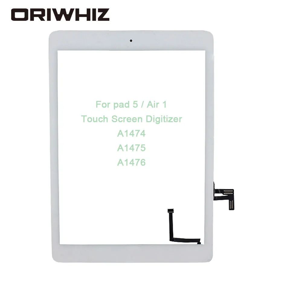 Nouveau pour iPad Air 1 iPad 5 écran tactile numériseur avec bouton d'accueil écran tactile en verre avant A1474 A1475 A1476 remplacement