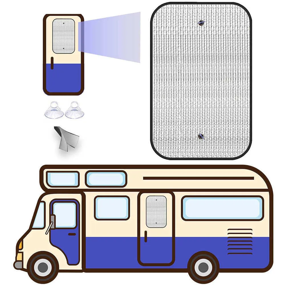 RV Door Window Skylight Cover Double Sided Insulation Shade Travel