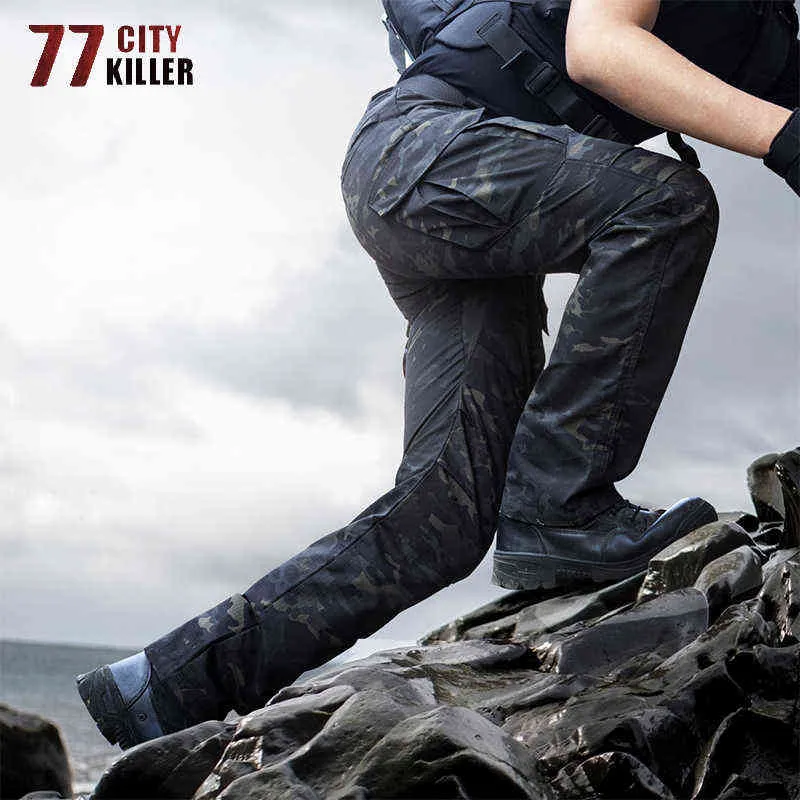 77 City Killer Pantalones Tácticos Hombres Joggers De Combate Impermeables  Hombre Multi Bolsillo SWAT Cargo Pantalones De Trabajo Elásticos Hombre  Tamaño S 2XL H1223 De 22,4 €