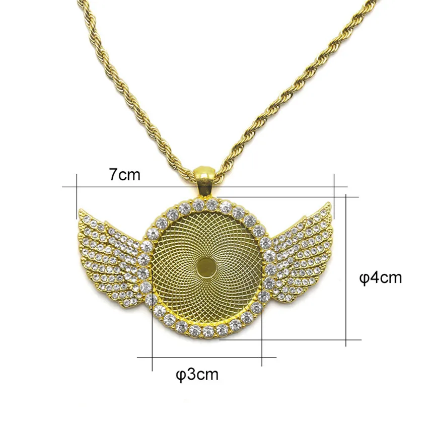 Sublimation Angel Wings Necklace