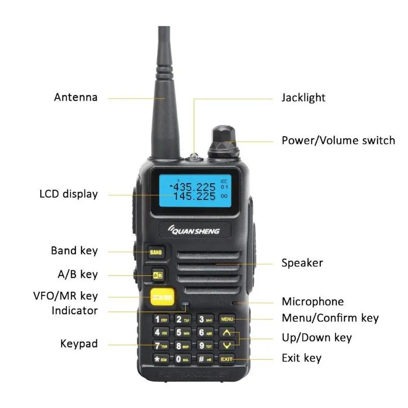 Walkie Talkie Bee Xiaoyu Portátil De Mano De Gran Capacidad Batería De  Larga Espera Interfono Inalámbrico De 39,59 €