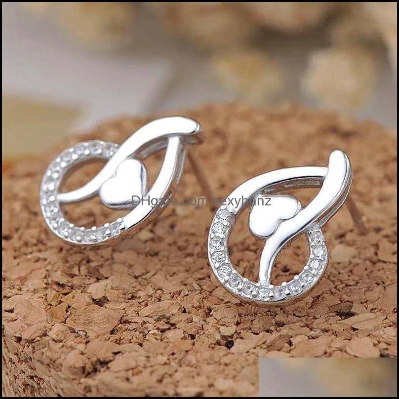 Other Fashion S925 Sterling Silver Women Wedding Engagement Earring Jewelry Perfect Female Party Beautiful Gift For Girl EW13