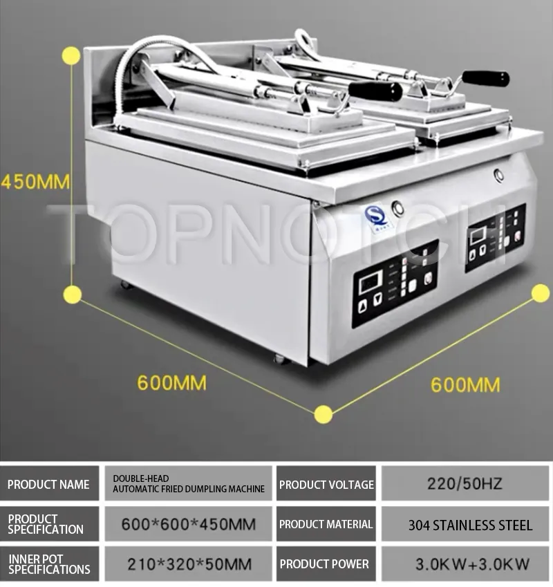 Double Headed Automatic Fried Dumpling And Steak Buns Frying Machine With Pot  Sticker Function From Topnotch66, $1,286.44