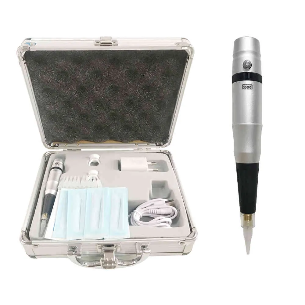 D3 Permanent Makeup Machine Kit MicroBlading Eyebrow Tattoo Machine Pen för ögonbryn 210324