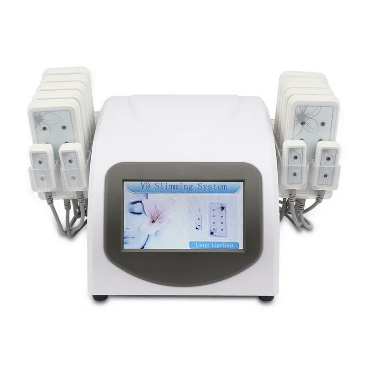 Mini 650nm Lipolaser máquina de adelgazamiento láser profesional 14 almohadillas Lipo láser equipo de belleza para quemar grasa para salón SPA